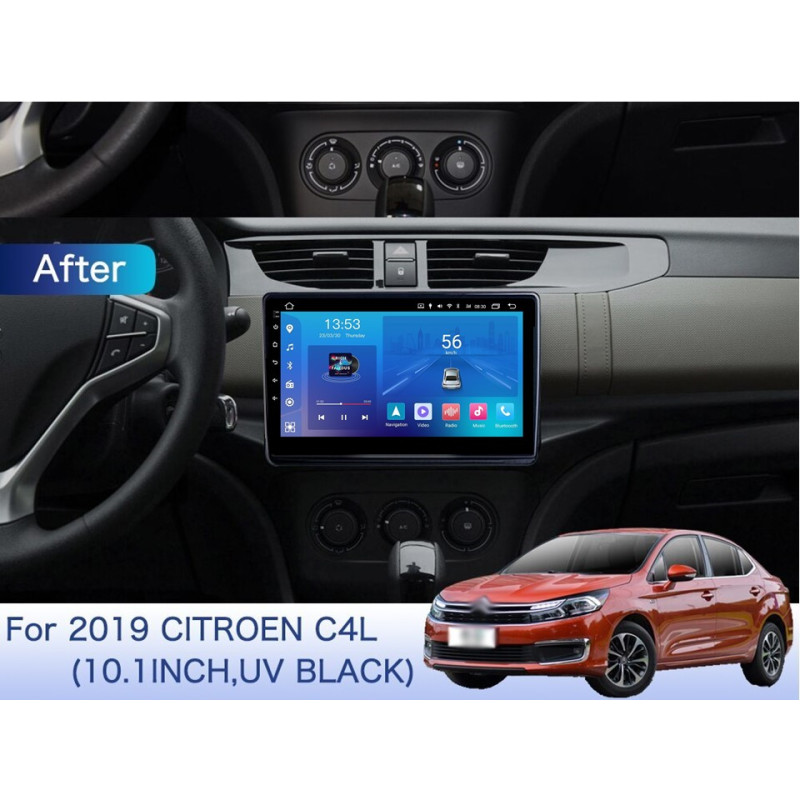 Android head unit FORS.auto FS 1 LITE for Citroen C4L (1+32Gb, 10") 2019