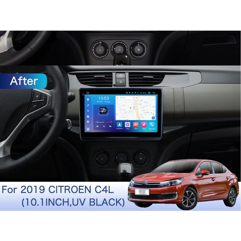 Android head unit FORS.auto FS 4 PRO for Citroen C4L (4+64Gb, 10") 2019