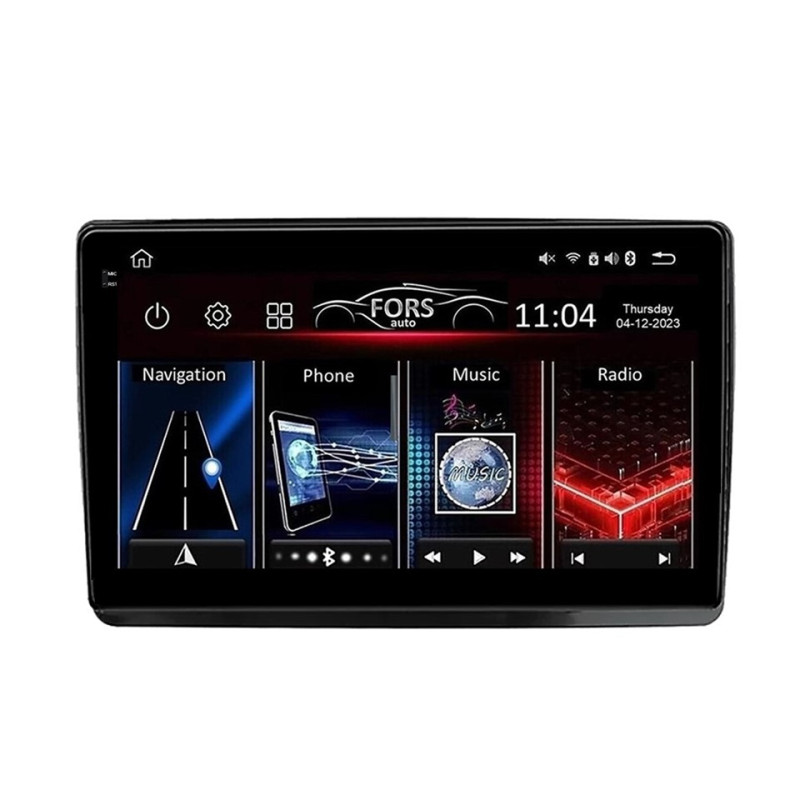 Android head unit FORS.auto FS 4 MAX Qled for Citroen C4L (4+32Gb, 10") 2019