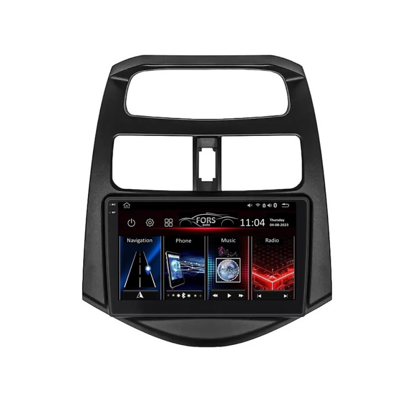 Android head unit FORS.auto FS 4 MAX QLed for Daewoo Matiz/Chevrolet Spark/Beat (4+32Gb, 9") 2009-2016