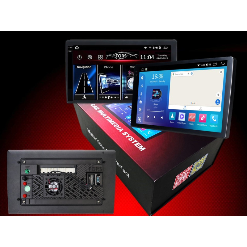 Android head unit FORS.auto FS 4 MAX Qled for Fiat Tipo/Egea (4+32Gb, 9") 2016-2020