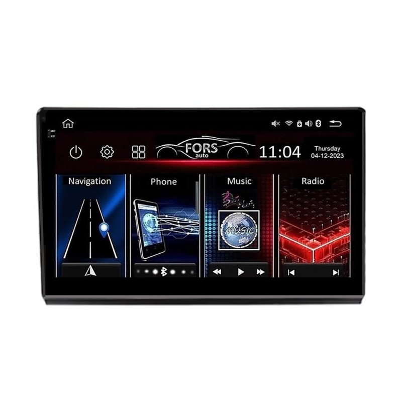 Android head unit FORS.auto FS 2 ULTRA for Fiat Bravo (2+32Gb, 9") 2007-2014