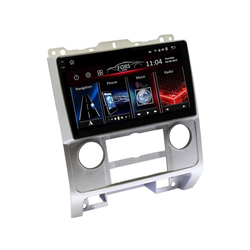 Android head unit FORS.auto FS 6 MAX  for Ford Escape (6+128Gb, 9", silver) 2007-2012