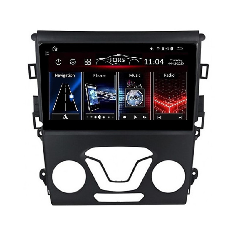 Android head unit FORS.auto FS 4 PRO for Ford Mondeo Fusion (4+64Gb, 9") 2012-2019