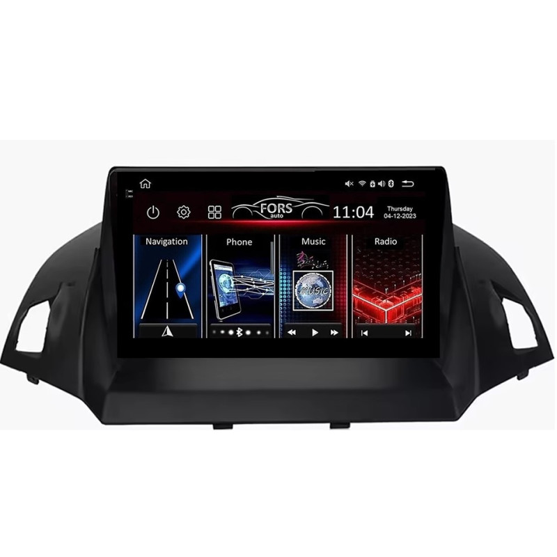 Android head unit FORS.auto FS 4 MAX Qled for Ford Kuga (4+32Gb, 9") 2013-2018