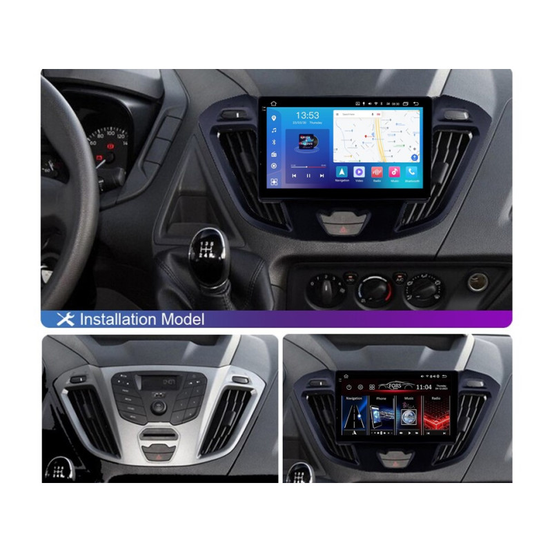 Android head unit FORS.auto FS 6 MAX for Ford Transit /Tourneo (6+128Gb, 9") 2016-2020