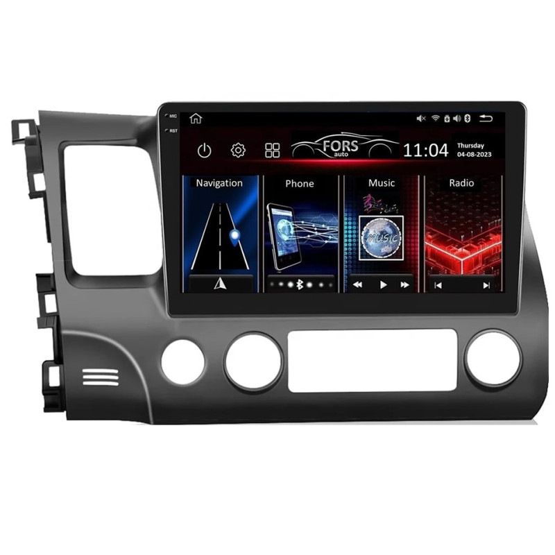 Android head unit FORS.auto FS 2 PRO for Honda Civic (2+32Gb, 10") 2006-2011