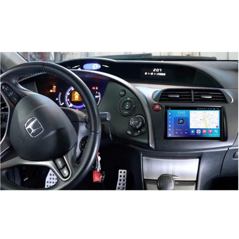 Android head unit FORS.auto FS 6 MAX for Honda Civic (6+128Gb, 9") 2005-2011