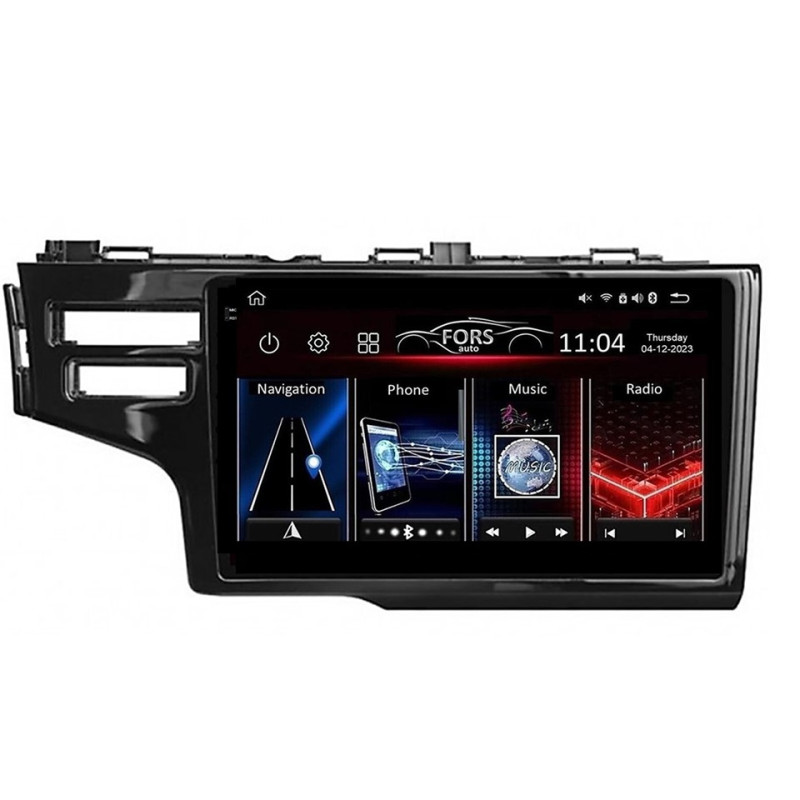 Android head unit FORS.auto FS 6 MAX for Honda FIT (6+128Gb, 9", Two holes) 2013-2015