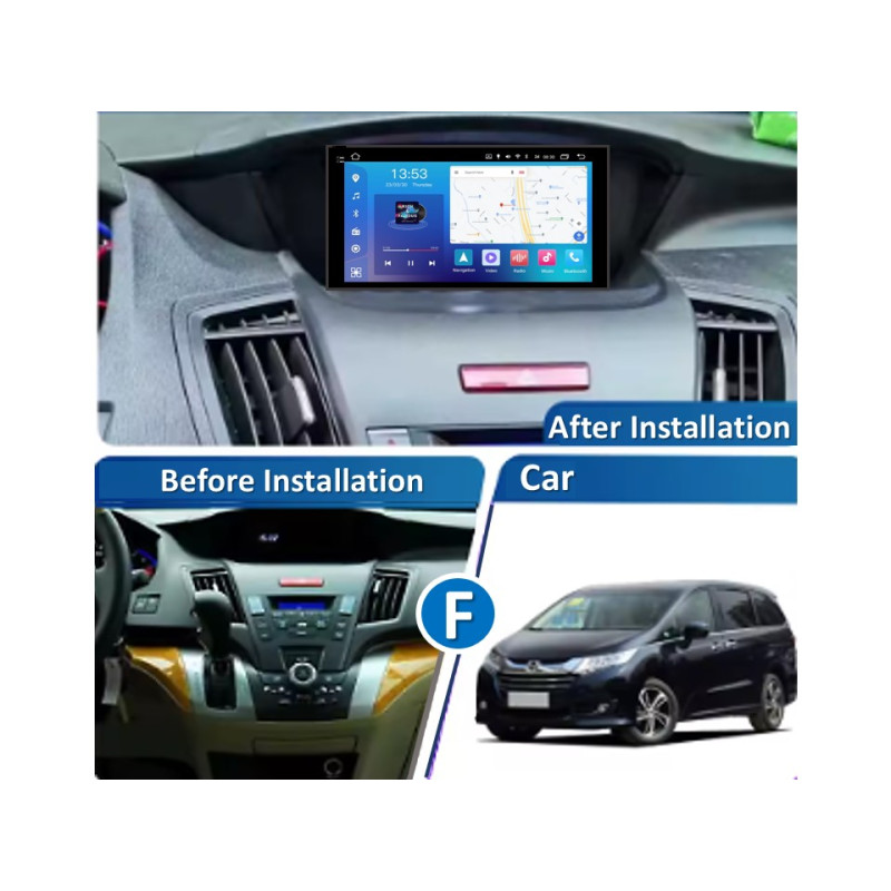 Android head unit FORS.auto FS 4 PRO for Honda Odyssey (4+64Gb, 9", LHD) 2009-2014