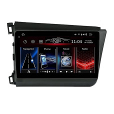 Android head unit FORS.auto FS 4 MAX  for Honda Civic (4+32Gb, 9") 2012-2015