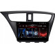 Android head unit FORS.auto FS 4 MAX Qled for Honda Civic (4+32Gb, 9") 2012-2017
