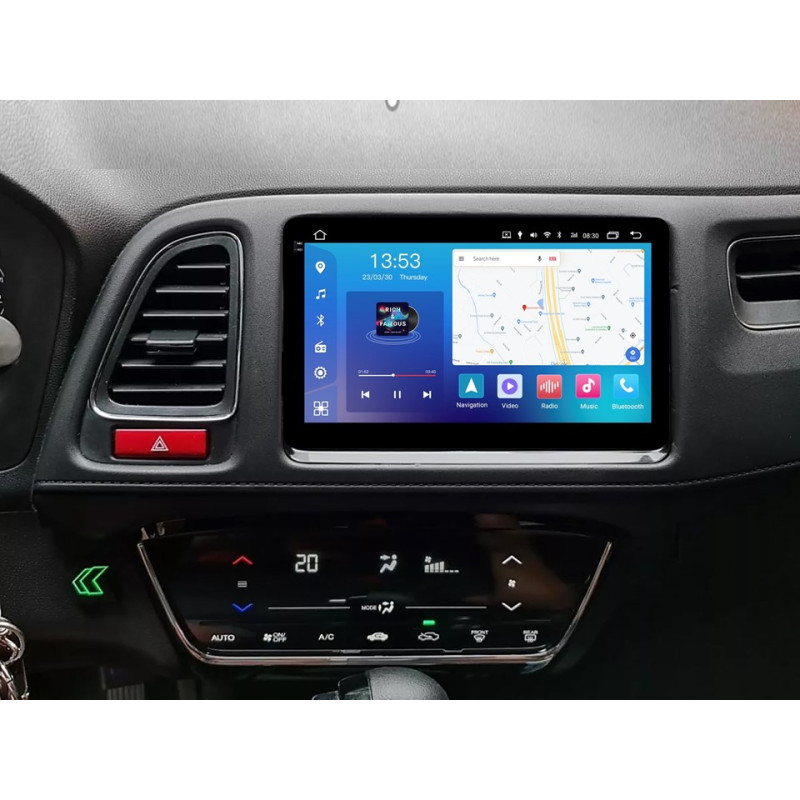 Android head unit FORS.auto FS 4 MAX Qled for Honda HRV/Vezel (4+32Gb, 9") 2015