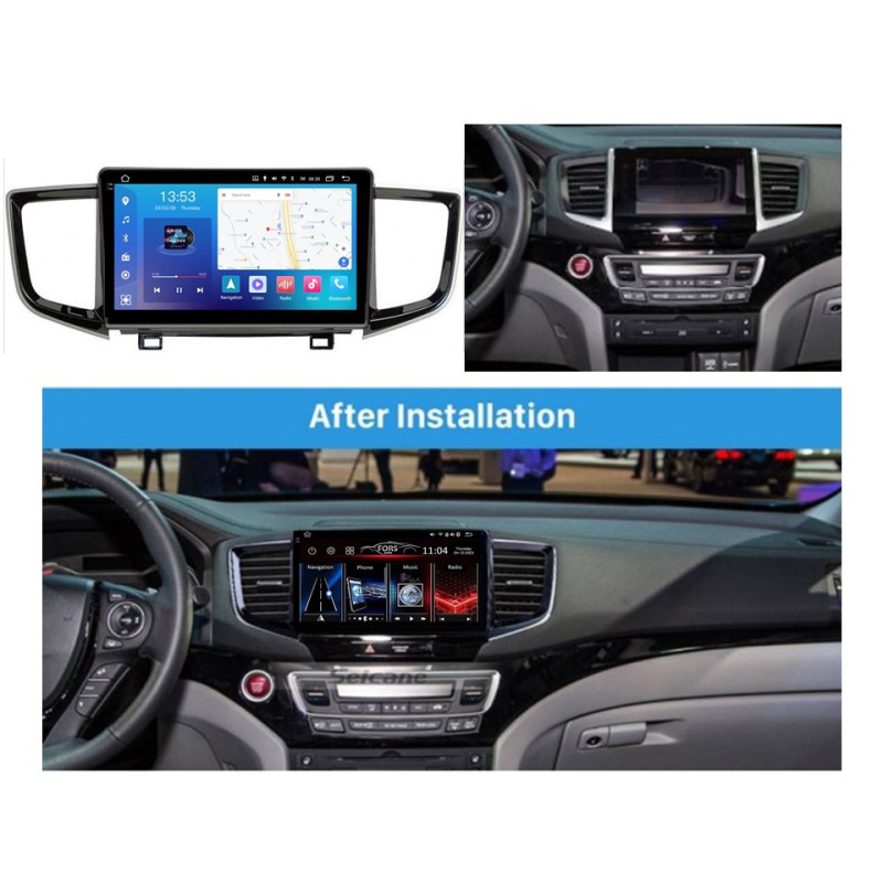 Android head unit FORS.auto FS 4 MAX Qled for Honda Pilot (4+32Gb, 10") 2016+