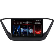 Android head unit FORS.auto FS 4 MAX Qled for Hyundai Accent/Verna (4+32Gb, 9", black) 2018+