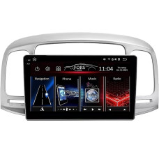 Android head unit FORS.auto FS 4 PRO for Hyundai Accent 2009-2012/Verna (4+64Gb, 9") 2008-2011