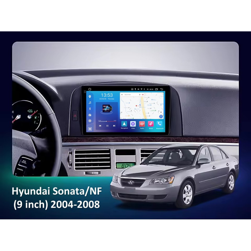 Radio Android FORS.auto FS 6 MAX  Hyundai Sonata/NF (6+128Gb, 9