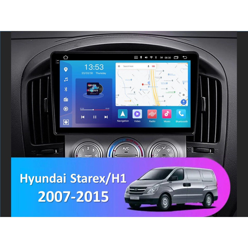 Android head unit FORS.auto FS 4 MAX for Hyundai Starex/H1 (4+32Gb, 9") 2007-2015
