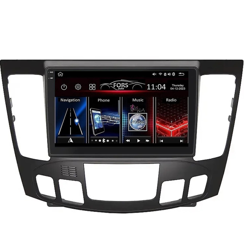 Android head unit FORS.auto FS 2 PRO for Hyundai Sonata/NF (2+32Gb, 9", Auto AC) 2008-2010