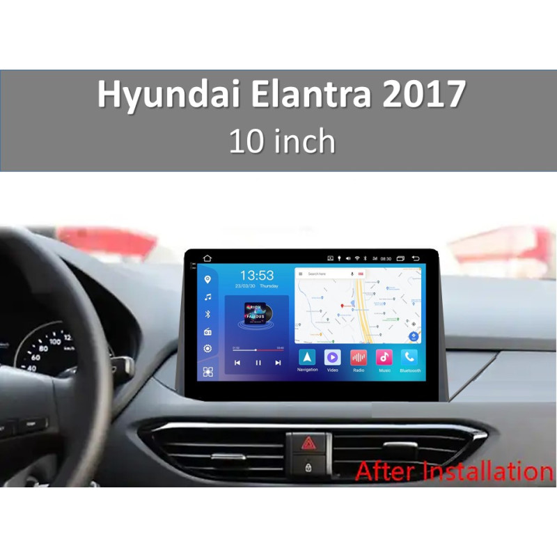 Android head unit FORS.auto FS 4 PRO  for Hyundai Elantra (4+64Gb, 10") 2017
