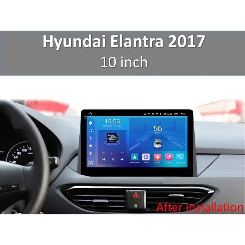 Android head unit FORS.auto FS 2 ULTRA for Hyundai Elantra (2+32Gb, 10") 2017