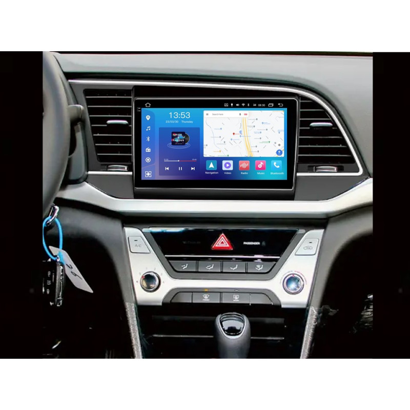 Android head unit FORS.auto FS 4 MAX Qled for Hyundai Elantra (4+32Gb, 9") 2016-2018