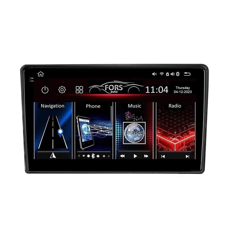 Android head unit FORS.auto FS 4 MAX Qled for Hyundai Azera/TG/AV (4+32Gb, 9") 2006-2011