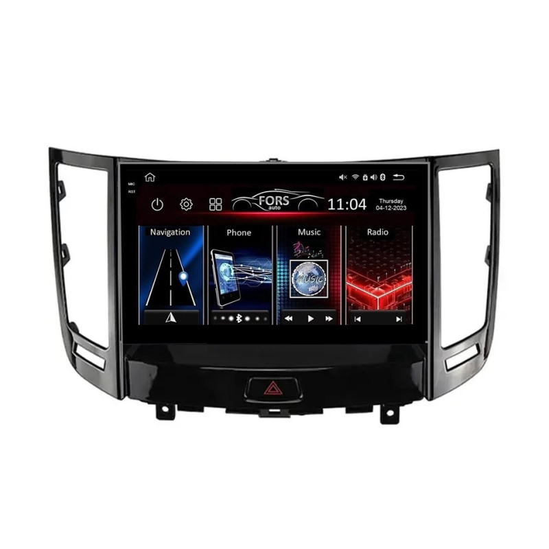 Android head unit FORS.auto FS 6 MAX for Infiniti FX35/FX37 (6+128Gb, 9") 2013+