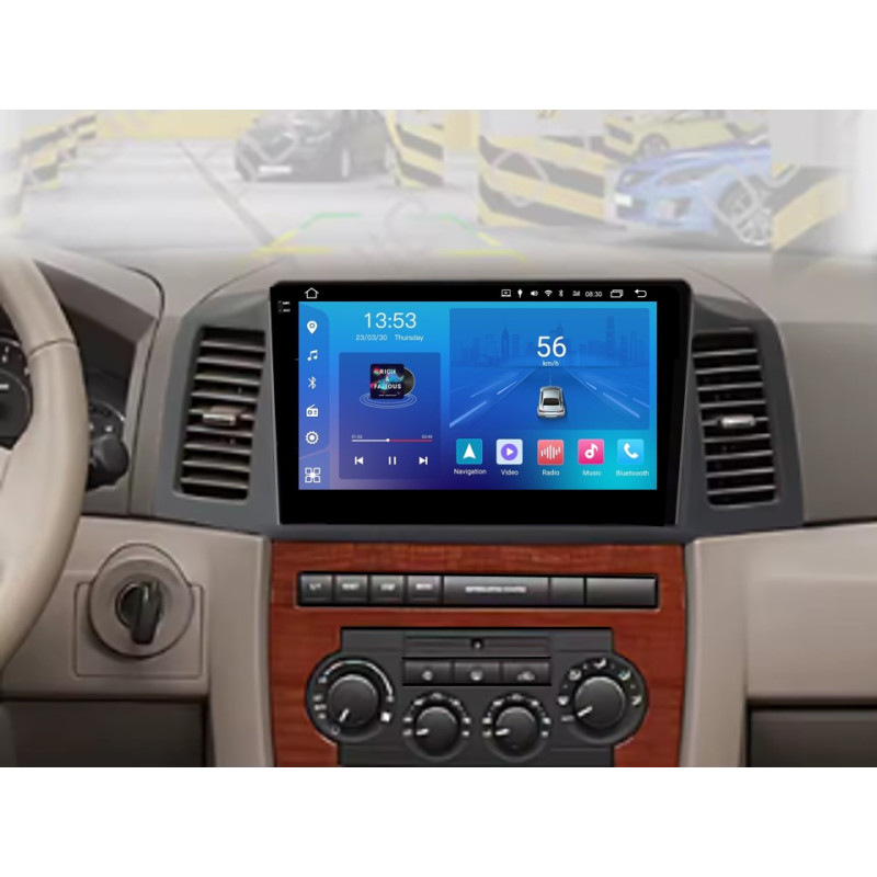 Android head unit FORS.auto FS 2 ULTRA for Jeep Grand Cherokee (2+32Gb, 10", LHD) 2004-2007