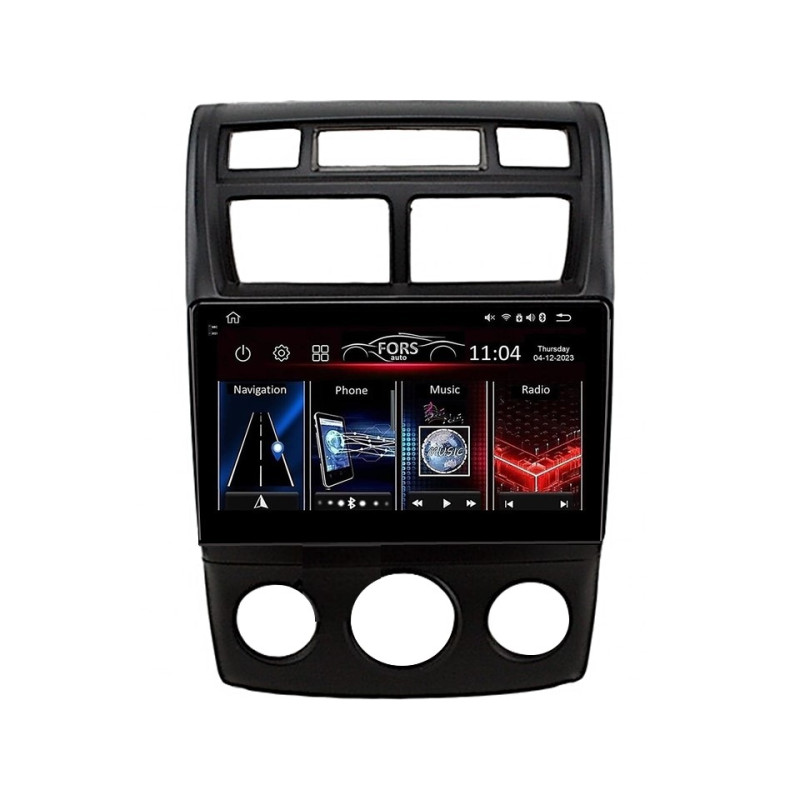 Android head unit FORS.auto FS 2 PRO for Kia Sportage (2+32Gb, 9") 2007-2012