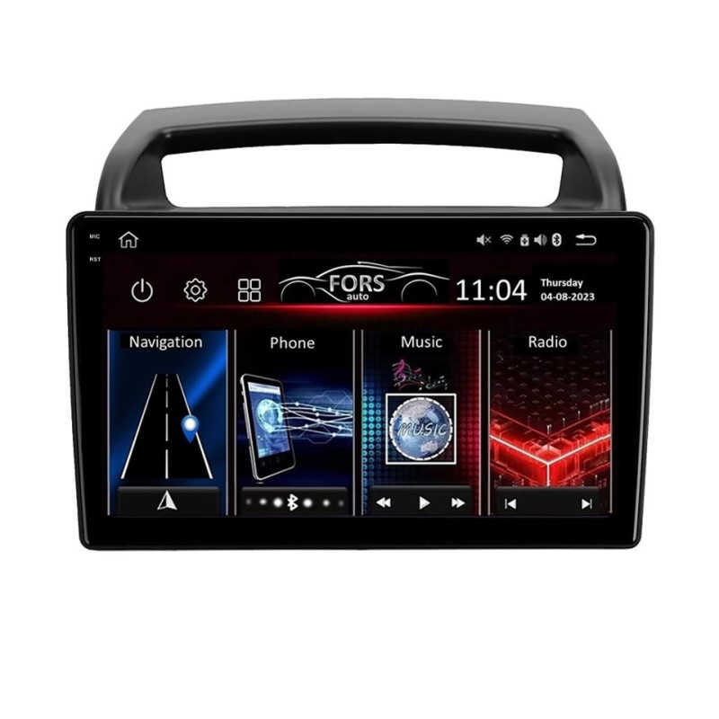 Android head unit FORS.auto FS 4 MAX for Kia VQ (4+32Gb, 9") 2006-2014