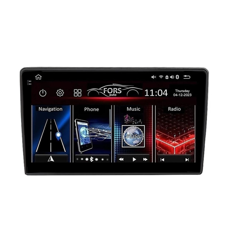 Android head unit FORS.auto FS 6 MAX for Kia Optima (6+128Gb, 9") 2002-2005