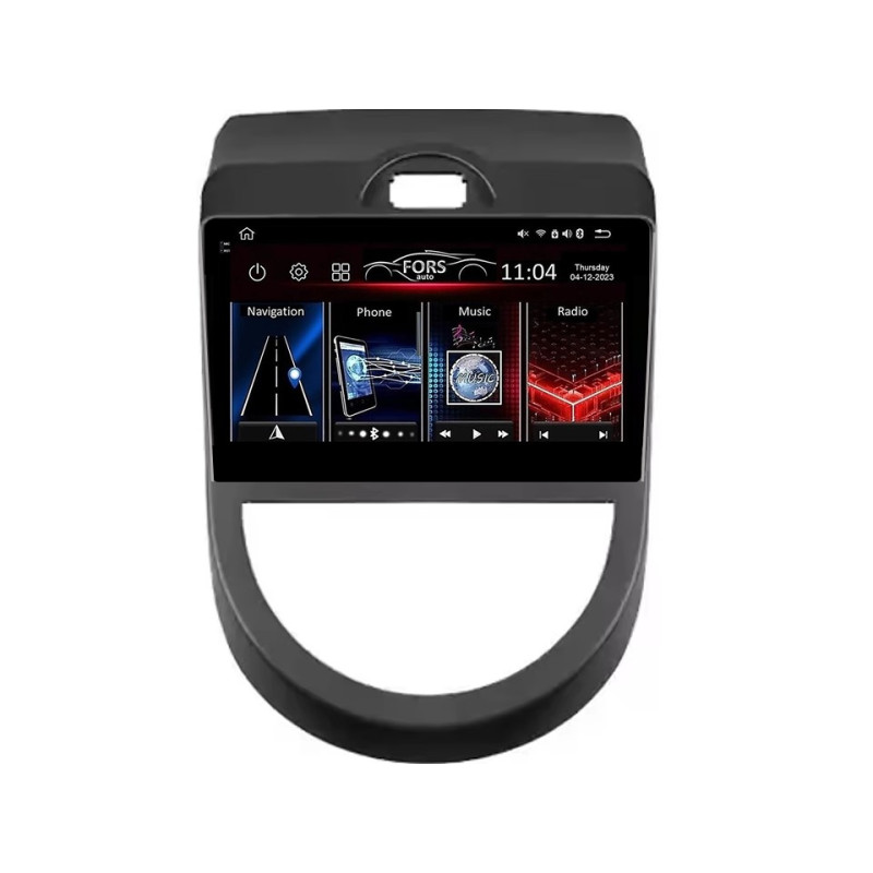 Android head unit FORS.auto FS 4 PRO for Kia Soul (4+64Gb, 9") 2008-2014