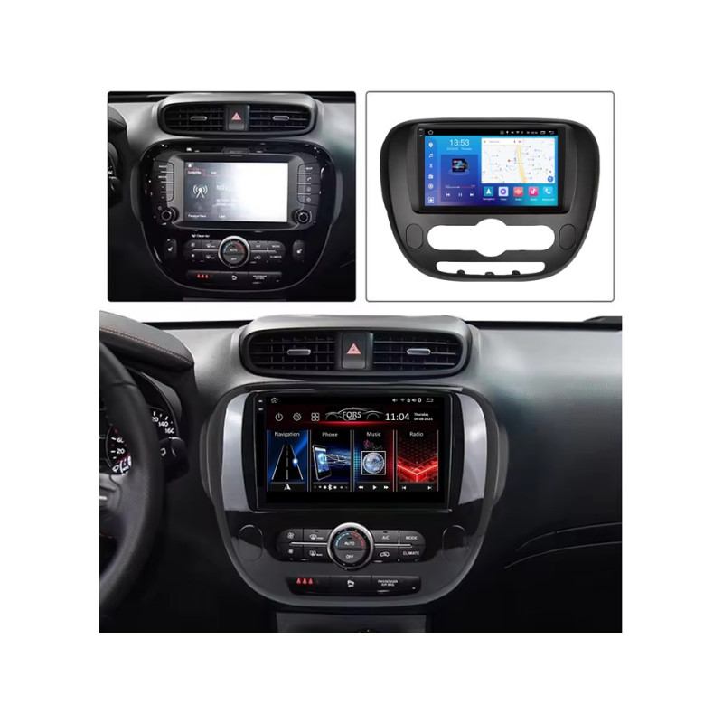 Android head unit FORS.auto FS 4 MAX for Kia Soul (4+32Gb, 9") 2013-2019