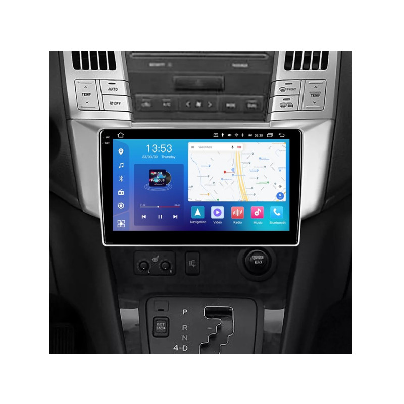 Oryginalna magnetofon FORS.auto FS 4 MAX QLED dla Lexus RX300/RX330/RX350/RX400H (4+32GB, 9