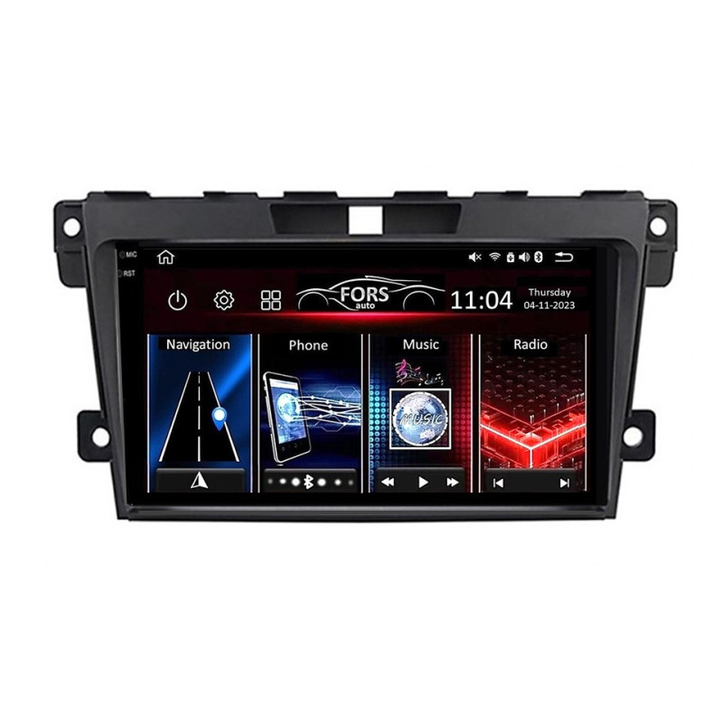 Android head unit FORS.auto FS 4 PRO for Mazda CX-7 (4+64Gb, 9") 2007-2015