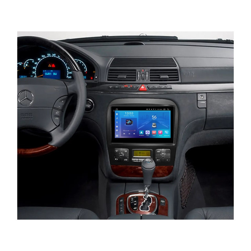 Android head unit FORS.auto FS 2 ULTRA for Mercedes-Benz S-Class W220-black (2+32Gb, 9") 1998-2005