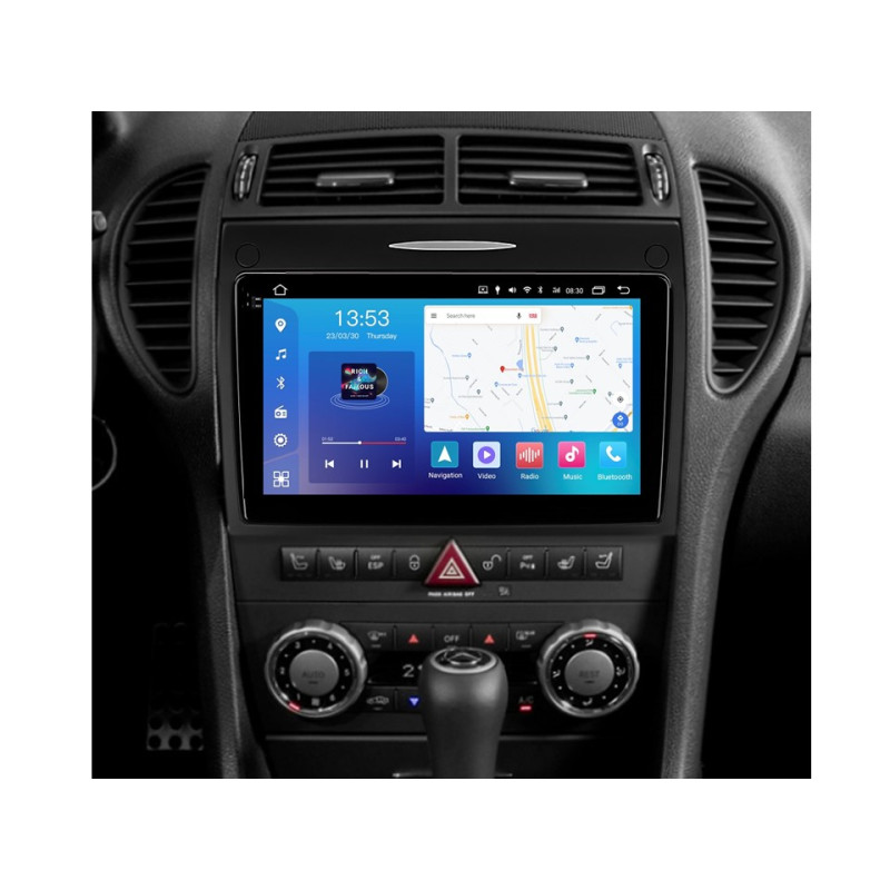 Android head unit FORS.auto FS 2 PRO for Mercedes-Benz SLK-Class (2+32Gb, 9") 2004-2011