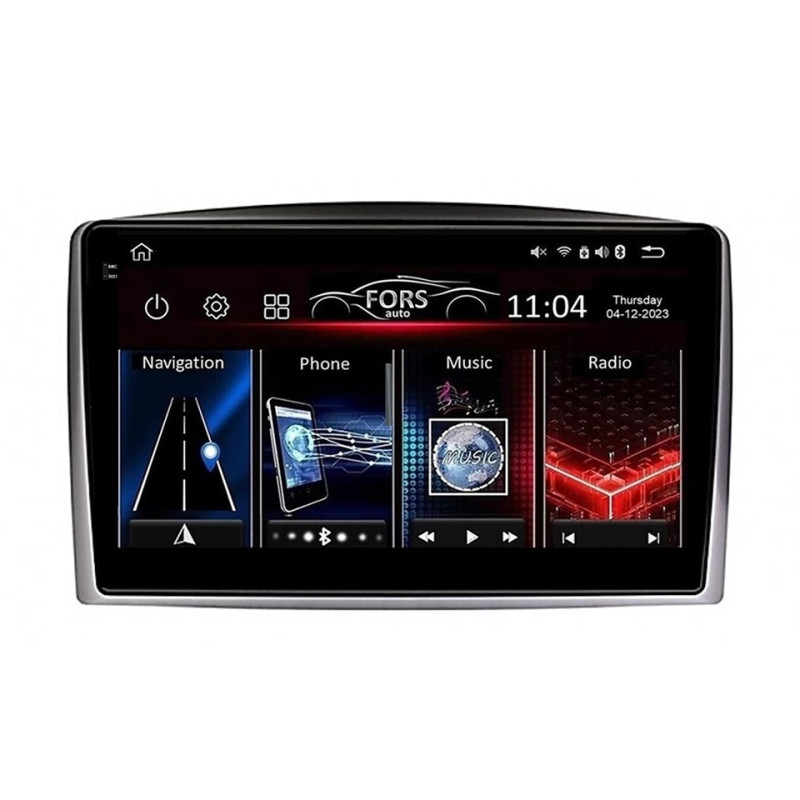 Android head unit FORS.auto FS 4 MAX Qled for Mercedes-Benz Vito (4+32Gb, 10") 2014-2018