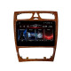 Android head unit FORS.auto FS 4 MAX Qled for Mercedes-Benz C-Class W203 2002-2004/CLK-Class W209 2002-2006 (4+32Gb, 9", wooden)