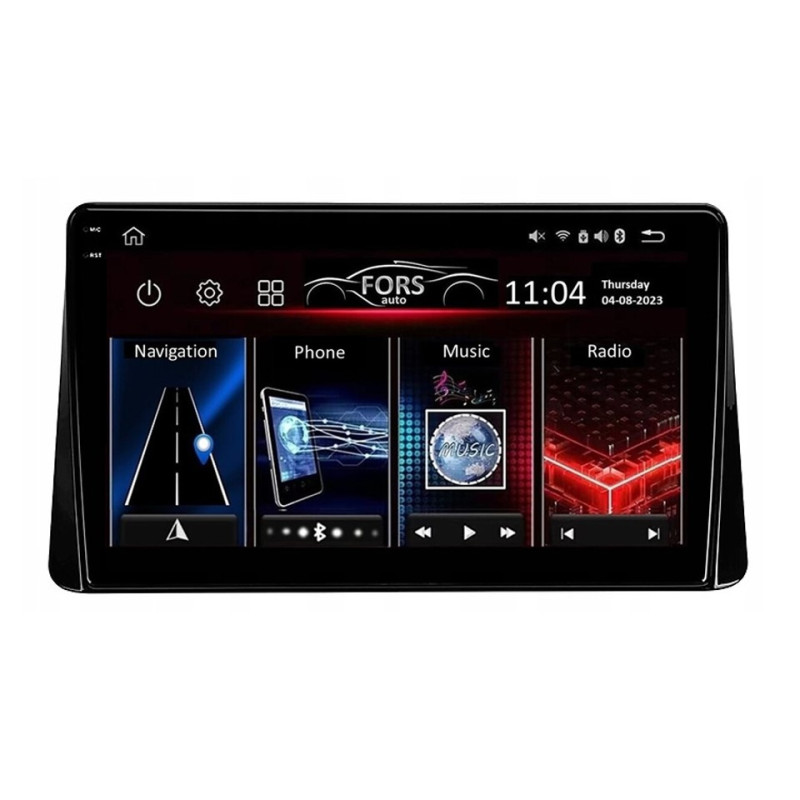 Android head unit FORS.auto FS 6 MAX for Mitsubishi Eclipse Cross (6+128Gb, 10") 2018-2019
