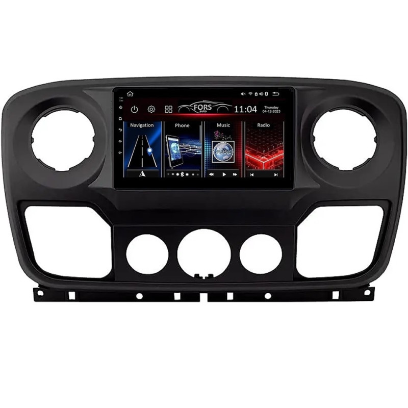 Android head unit FORS.auto FS 1 LITE for Nissan NV400/Opel Movano/Renault Master III (1+32Gb, 10") 2010-2021