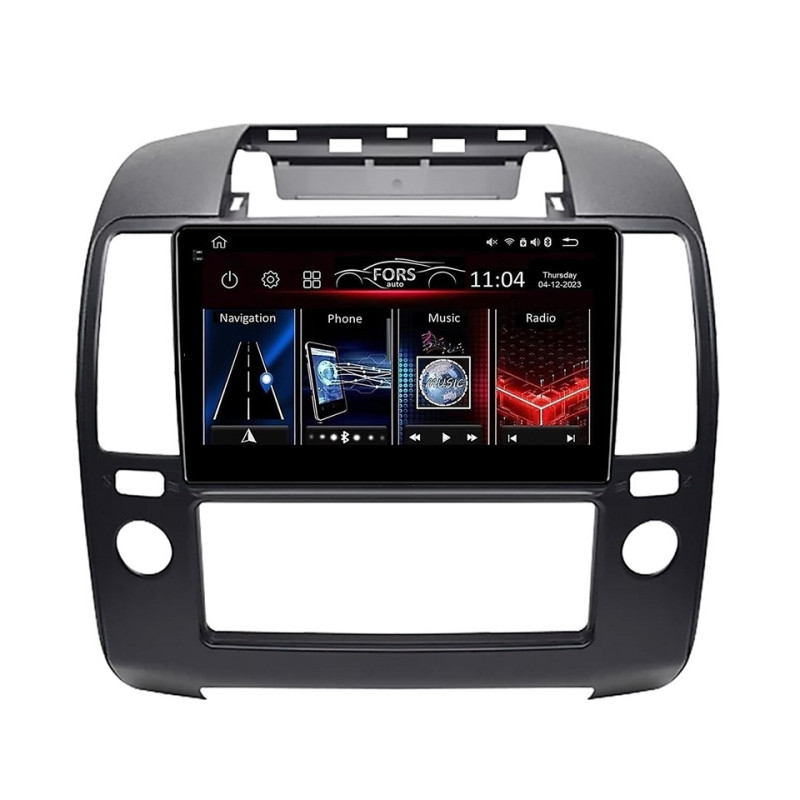 Android head unit FORS.auto FS 6 MAX for Nissan Navara (6+128Gb, 9") 2006-2012