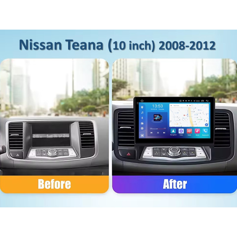 Android head unit FORS.auto FS 4 MAX for Nissan Teana (4+32Gb, 10") 2008-2012