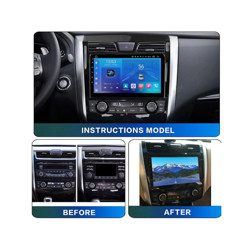 Android head unit FORS.auto FS 1 LITE for Nissan Teana/Altima (1+32Gb, 10") 2013-2016