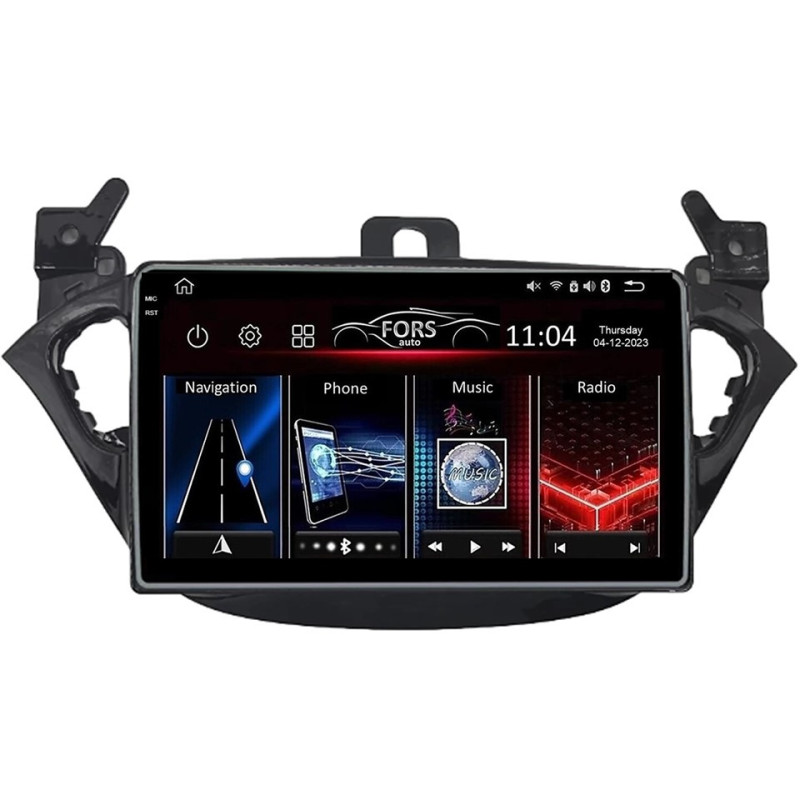 Android head unit FORS.auto FS 2 ULTRA for Opel Adam/Corsa (E) (2+32Gb, 9") 2013+