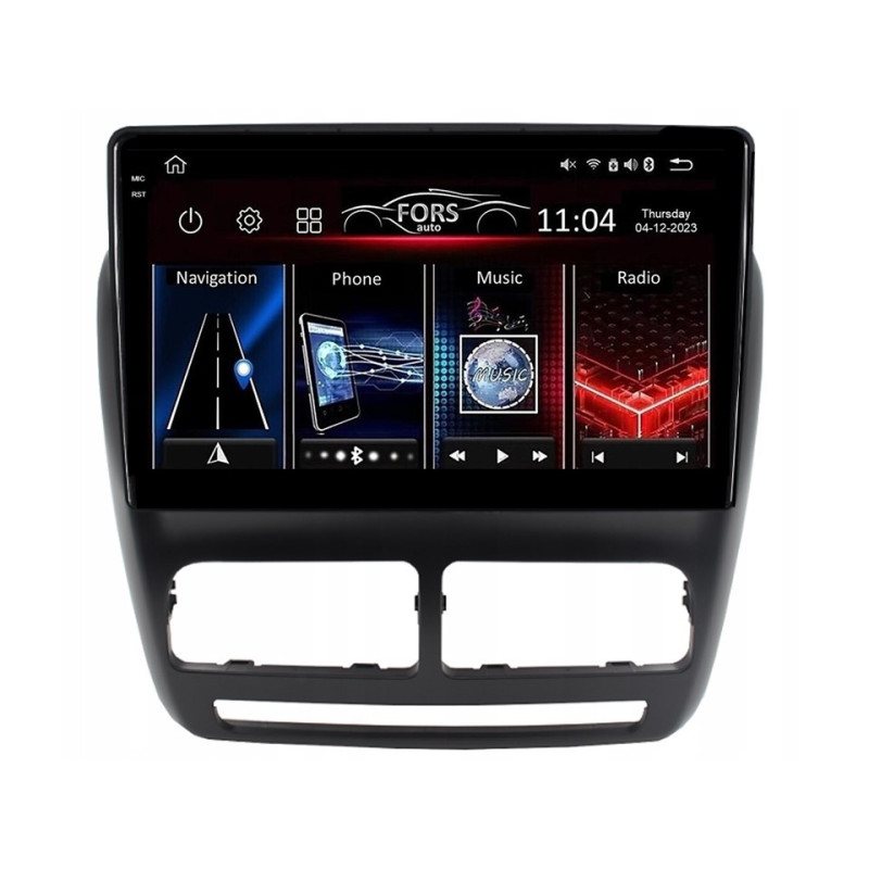 Android head unit FORS.auto FS 4 MAX Qled for Opel Combo/Tour (D) (4+32Gb, 10") 2011-2018