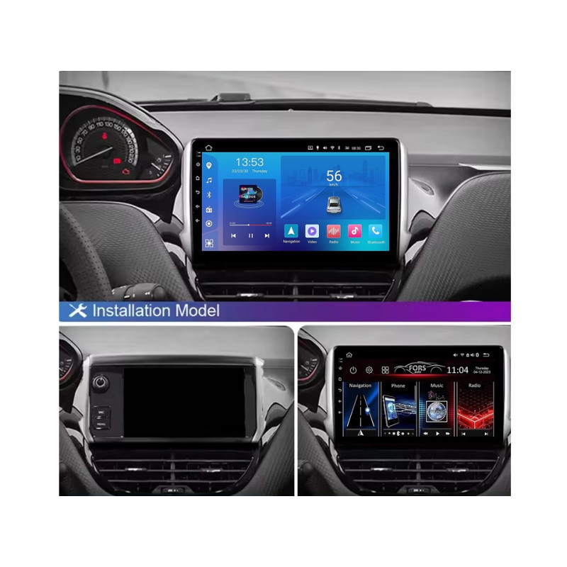 Radio Android FORS.auto FS 1 LITE  Peugeot 2008 (1+32Gb, 10