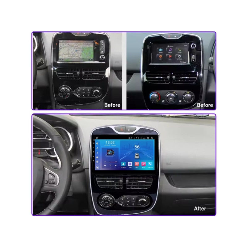 Android head unit FORS.auto FS 1 LITE for Renault Clio (1+32Gb, 10") 2012-2016