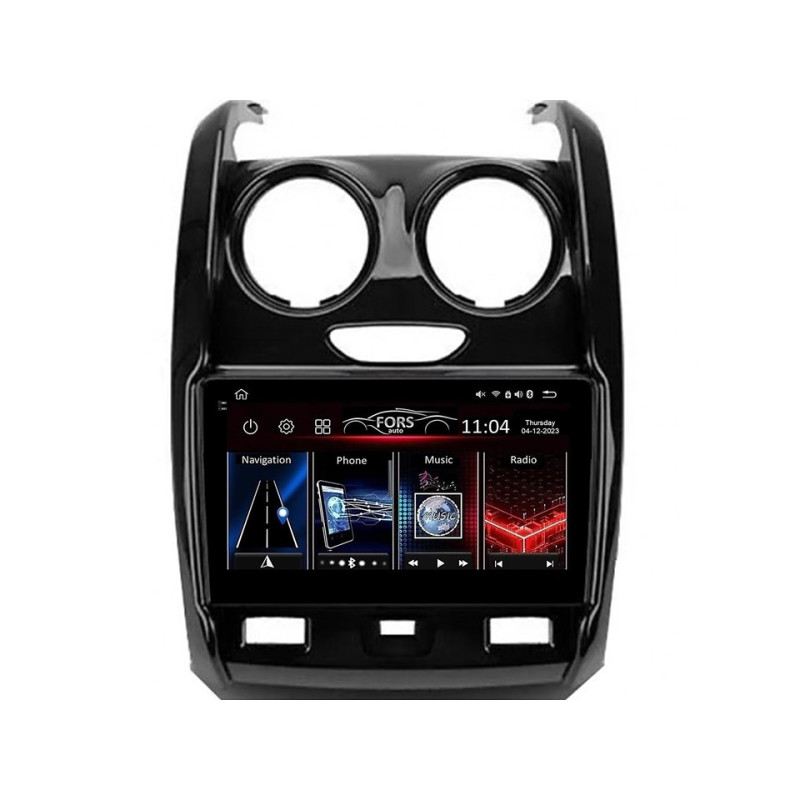 Android head unit FORS.auto FS 4 PRO for Renault Duster (4+64Gb, 9") 2015-2020